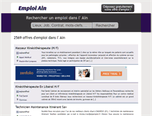 Tablet Screenshot of emploiain.com